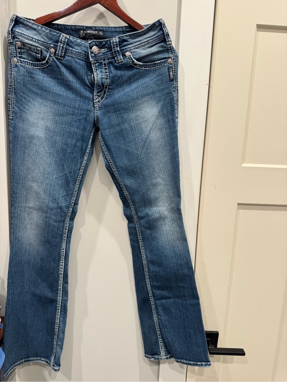 Silver Jeans Suki Surplus W30 L32 Bootcut Flap Pocket Jeans